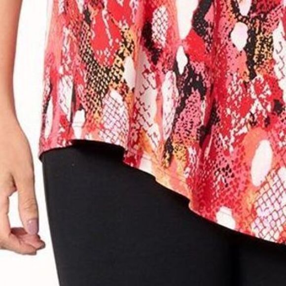 Women with Control Women's Set Sz XL Tall Asymmetrical Tank Slim Pink A643357 - Picture 2 of 4